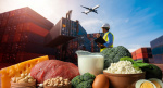 Ввоз и вывоз продовольственных товаров по УР в 1 полугодии  2023 года